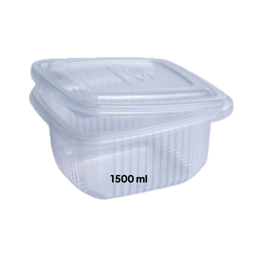 50 Plastic Food Trays 1500ml