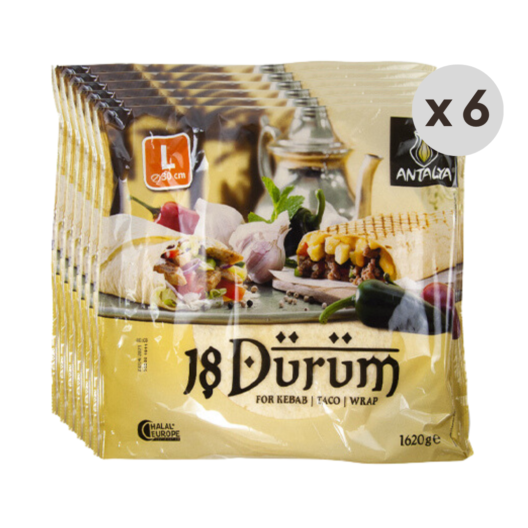 ANTALYA TORTILLAS 25cm – 6×18 / 108 Pcs